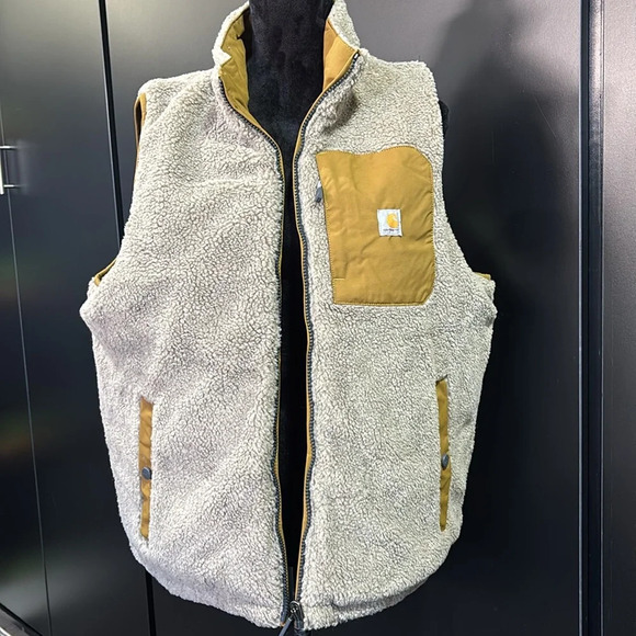 Carhartt Montana Insulated puffer vest,rain defender/wind fighter,reverse sherpa - Picture 2 of 15